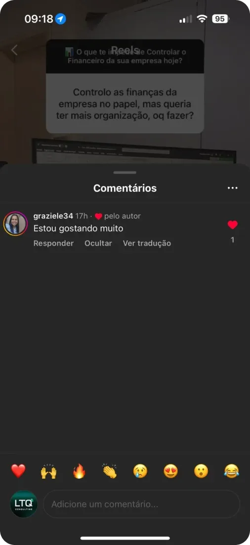 Print de WhatsApp com depoimento de cliente 2