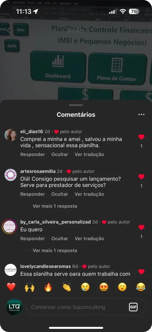 Print de WhatsApp com depoimento de cliente 5